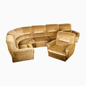 Modulare Vintage Sofas & Samtsessel, 1960er, 6er Set