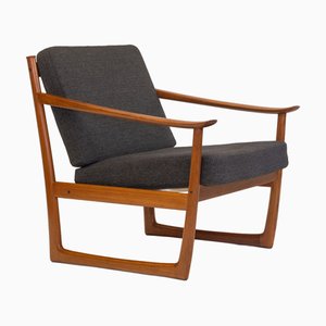 Mid-Century Model FD 130 Lounge Chair in Teak by Peter Hvidt & Orla Mølgaard for France & Son, 1960s