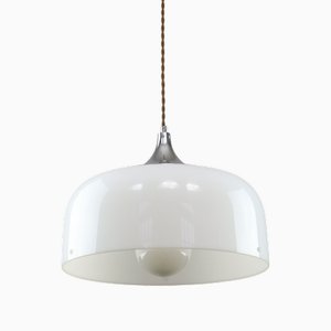 Lampada Space Age bianca di Guzzini, anni '60