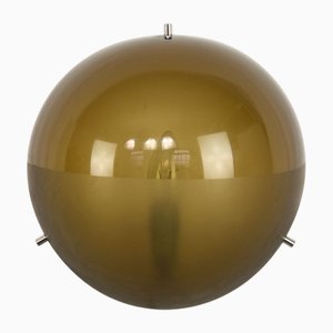 Aplique Mid-Century moderno en oscuro de Gio Ponti para Guzzini, años 70