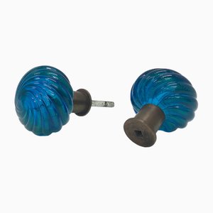 Verre Immergé de Murano avec Inclusion Dorée, 1940s, Set de 2