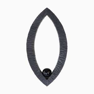 Lámpara de pared Vesica Pisces escultural en oscuro de Joachim Tantau