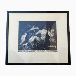 Lord Jesus Taken Down from the Cross, 1949, Print, Framed