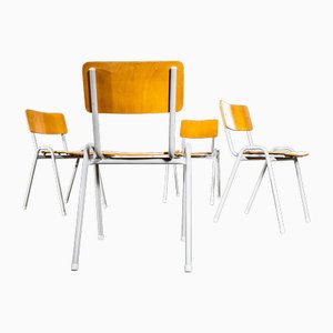 University Stacking Dining Chairs, 1970s, Set of 4