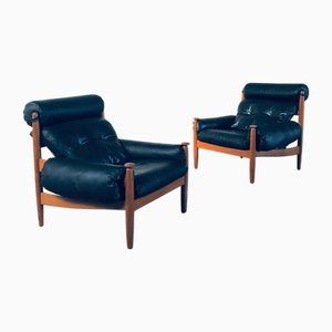 Scandinavian Lounge Chairs attributed to Eric Merthen for Ire Möbler, Sweden 1960s, Set of 2