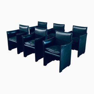 Postmodern Model 401 Break Armchairs by Mario Bellini for Cassina, Italy, 1980s, Set of 6