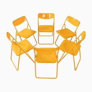 Chaises Pliantes Ted par Niels Gammelgaard pour Ikea, 1970s, Set de 6