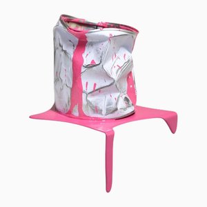 Yannick Bouillault, The Old Pink Farbtopf, Lackiertes Metall