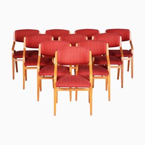 Mid-Century Chairs in Maple attributed to Ludvik Volak, Czech, 1960s, Set of 10