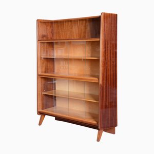 Mid-Century Display Cabinet in Mahogany attributed to Nový Domov, Czech, 1950s