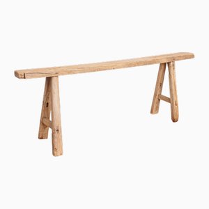 Rustic Wooden Hallway Pig Bench