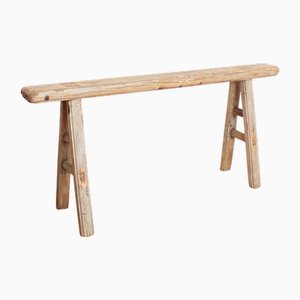 Banc Cochon Rustique en Bois pour Couloir