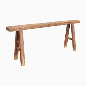 Banc Cochon Rustique en Bois pour Couloir