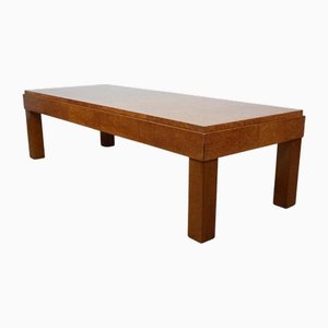 Art Deco Lacewood and Maple Coffee Table, 1930s