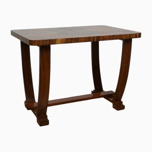 Art Deco Burr Walnut Side Table, 1930s