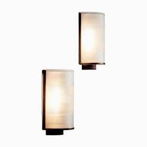 Brass Wall Sconces, Italy, 1950s