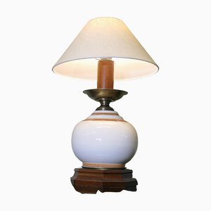 Große französische Mid-Century Kugellampe aus Keramik, 1960er