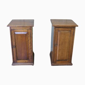 Arts and Crafts Nachtschränke aus Eiche, 1900er, 2er Set