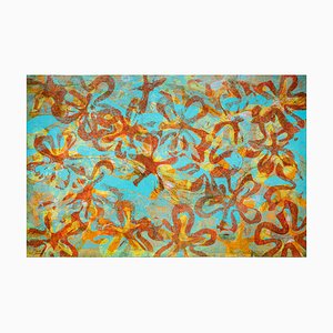 Enric Servera, Blossom, Monotype and Mixed Media on Paper, 2024