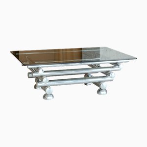 Vintage Bauhaus Table in Thick Metal