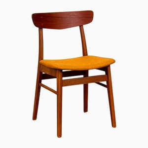 Teak and Beech Dining Chairs from Findahl, Denmark, 1950s-1960s, Set of 4