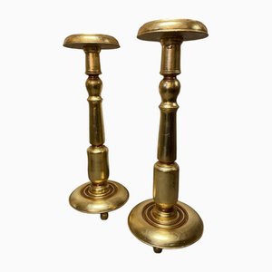 Guéridons en Bois Doré, Set de 2
