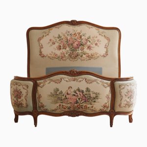 Cama de gobelino francesa Luis XV