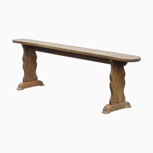 Antique Brown Hall Bench
