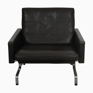 PK31 Sessel aus Braunem Leder von Poul Kjærholm, 1980er
