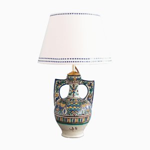 Lámpara de mesa tunecina con asa doble