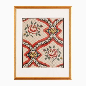French Floral Domino Paper by Atelier Poulaillon