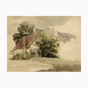 Henry Monro, Overgrown Cottage, Early 19th Century, Watercolour