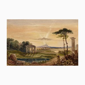 John Harper, Italianate Capriccio, Early 19th Century, Watercolour