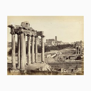 Peut-être Robert Macpherson, Forum romain, Rome, 1870, photographie à l'albumine