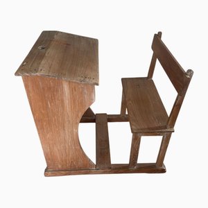 Banc d'Ecole pour Enfants en Pin