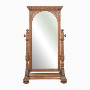 Miroir Cheval en Chêne Sculpté