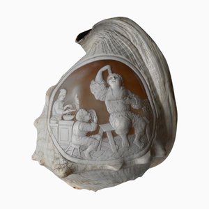Shell with Cameo Carved in Relief