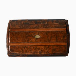 Tabacchiera in legno e tartaruga, inizio XIX secolo