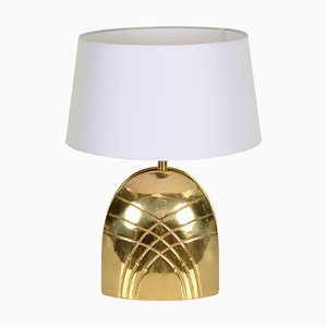 Large Vintage Italian Brass Table Lamp by Paolo Piva, 1970s