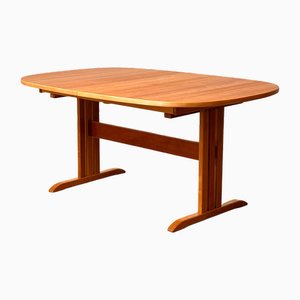 Mesa de comedor oval de cerezo de Gangsø, Dinamarca, años 90