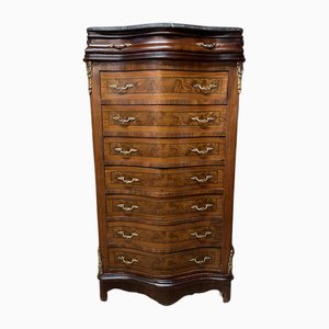 Large Vintage Tallboy with Marble Top