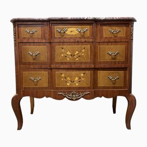 Commode Style Louis XV avec Dessus en Marbre, France