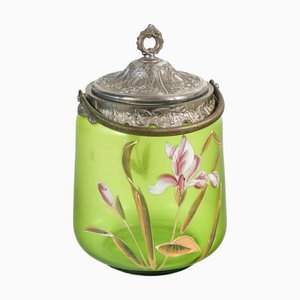 Liberty Vase aus Glas & Emaille, Frankreich, 1920er