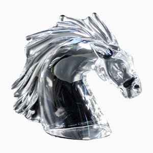 Sculpture Horse Head from Daum, France