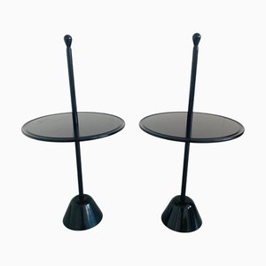 Vintage Beistelltische von Giacomo Castiglioni für Achille & Pier Zanotta, 1980er, 2er Set