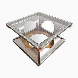 Postmodern Coffee Table attributed to Francois Monnet for Kappa, France, 1970s