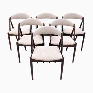 Sedie modello 31 di Kai Kristiansen, Danimarca, anni '60, set di 6