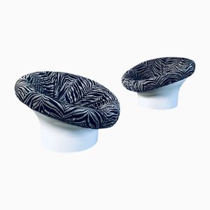 Space Age Krokus Pod Lounge Chairs by Lennart Bender for Dux, Sweden, 1968, Set of 2