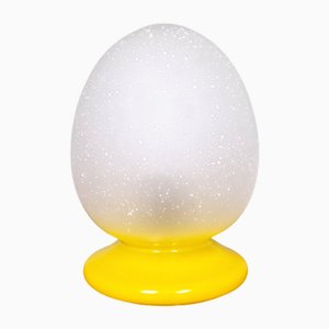 Vintage Bubble Glass Table Lamp, 1970s
