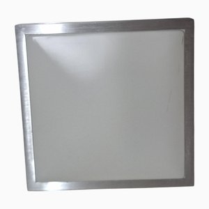 Vintage Ceiling Lamp with White Plastic Shade in Aluminum Frame by Wofi-Leuchten, 2010